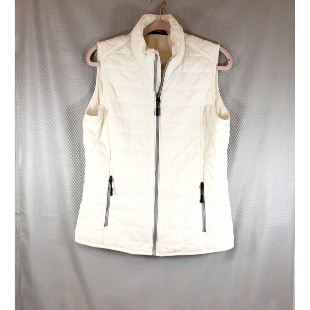 Cutter & Buck Quilted Vest Women Medium White
